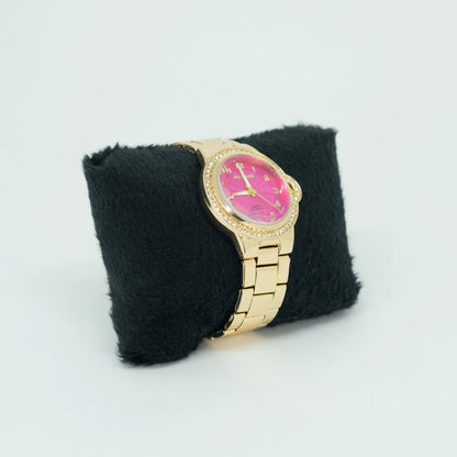 Relógio Feminino Classic Dourado – Elegância Atemporal em Aço Inoxidável